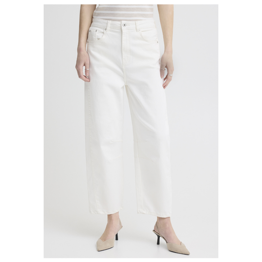 Ichi Ziggy Pants Blanc 20125425
