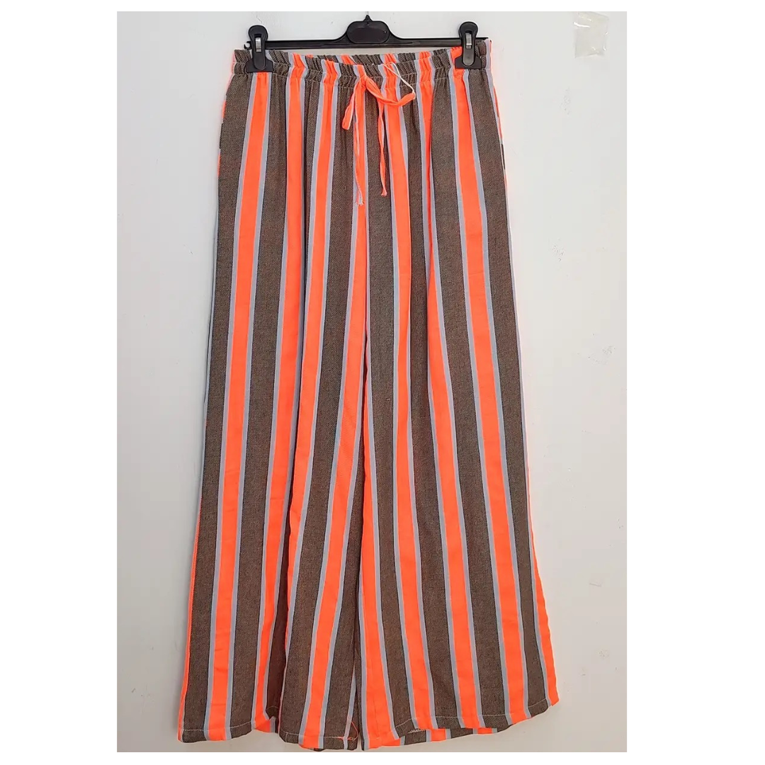Bellavie Striped Pants Choc/Orange 30514