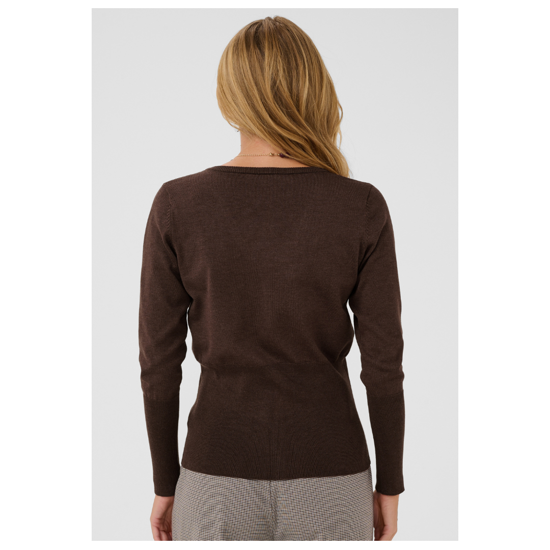 Saint Tropez Mila Slim Cardigan Bracken Melange 30515401