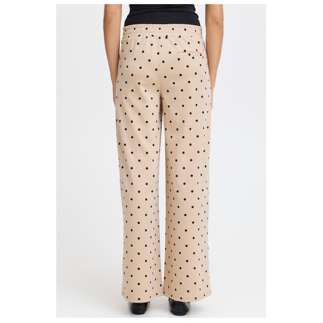 Ichi Kate Dot Wide Long Pant 20123588