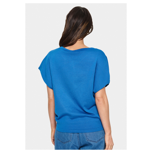 Saint Tropez Mila SS RN Pullover Campanula 30513284