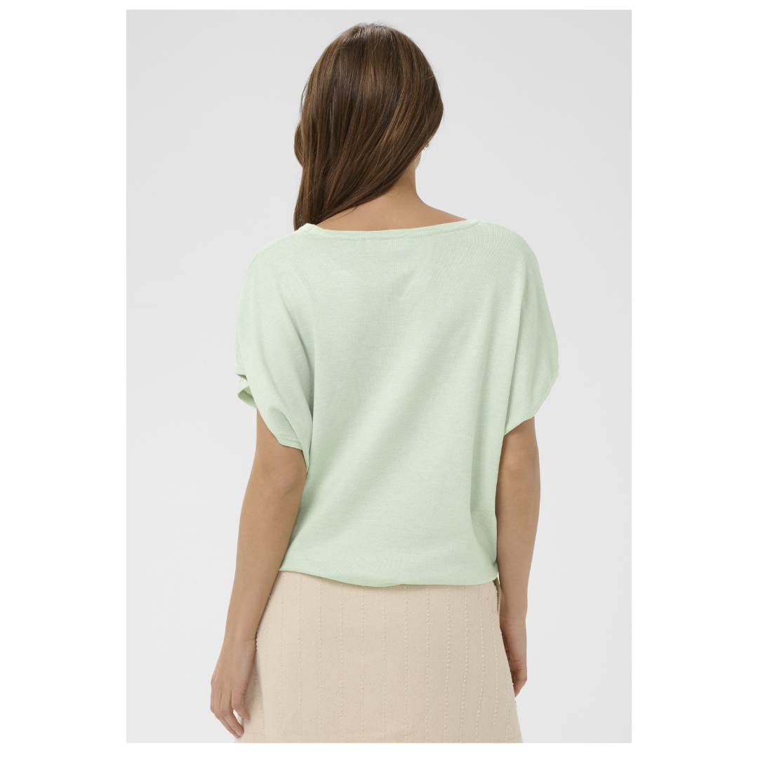 Saint Tropez Mila SS RN Pullover Cameo Green 30513284