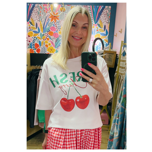 Bellavie Cherry T Shirt Blanc 420