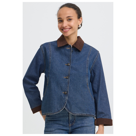 B Young Kamilo Jacket Mid Blue Denim 20819295