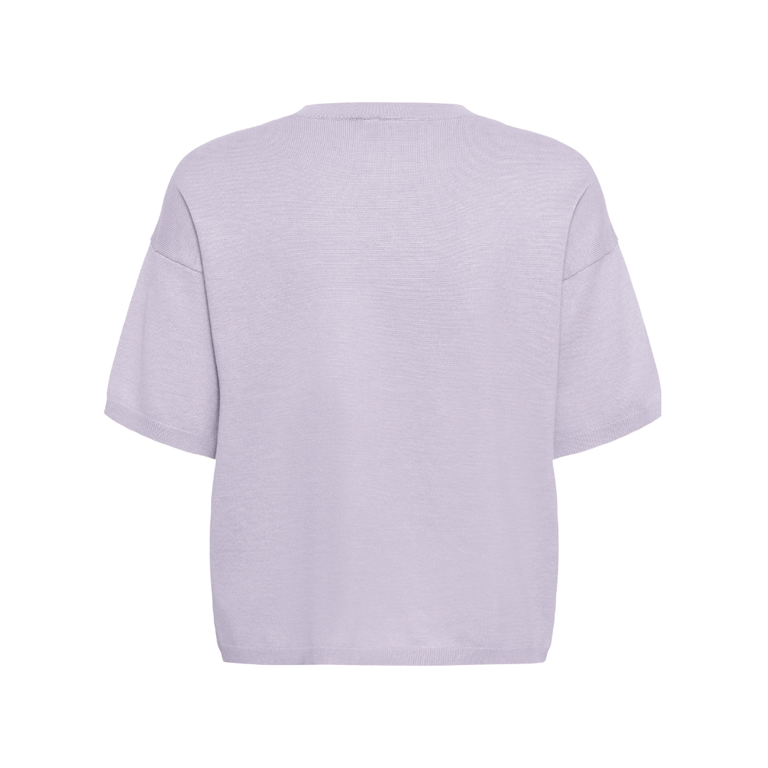 Saint Tropez Mila SS Boxy Pullover Misty Lilac 30515337
