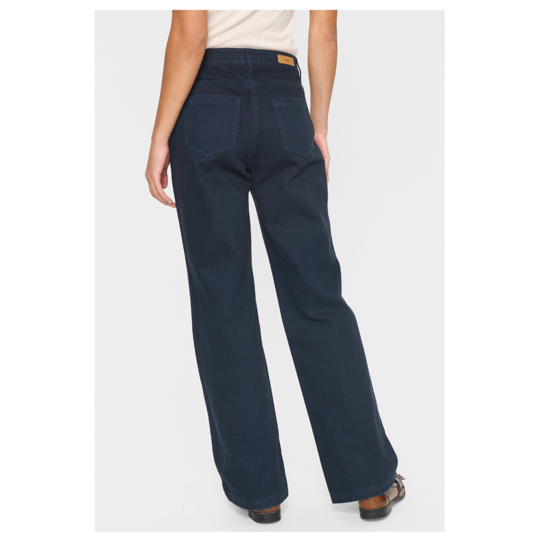 Saint Tropez Ilu Wide Leg Jeans Midnight Sail 30513749