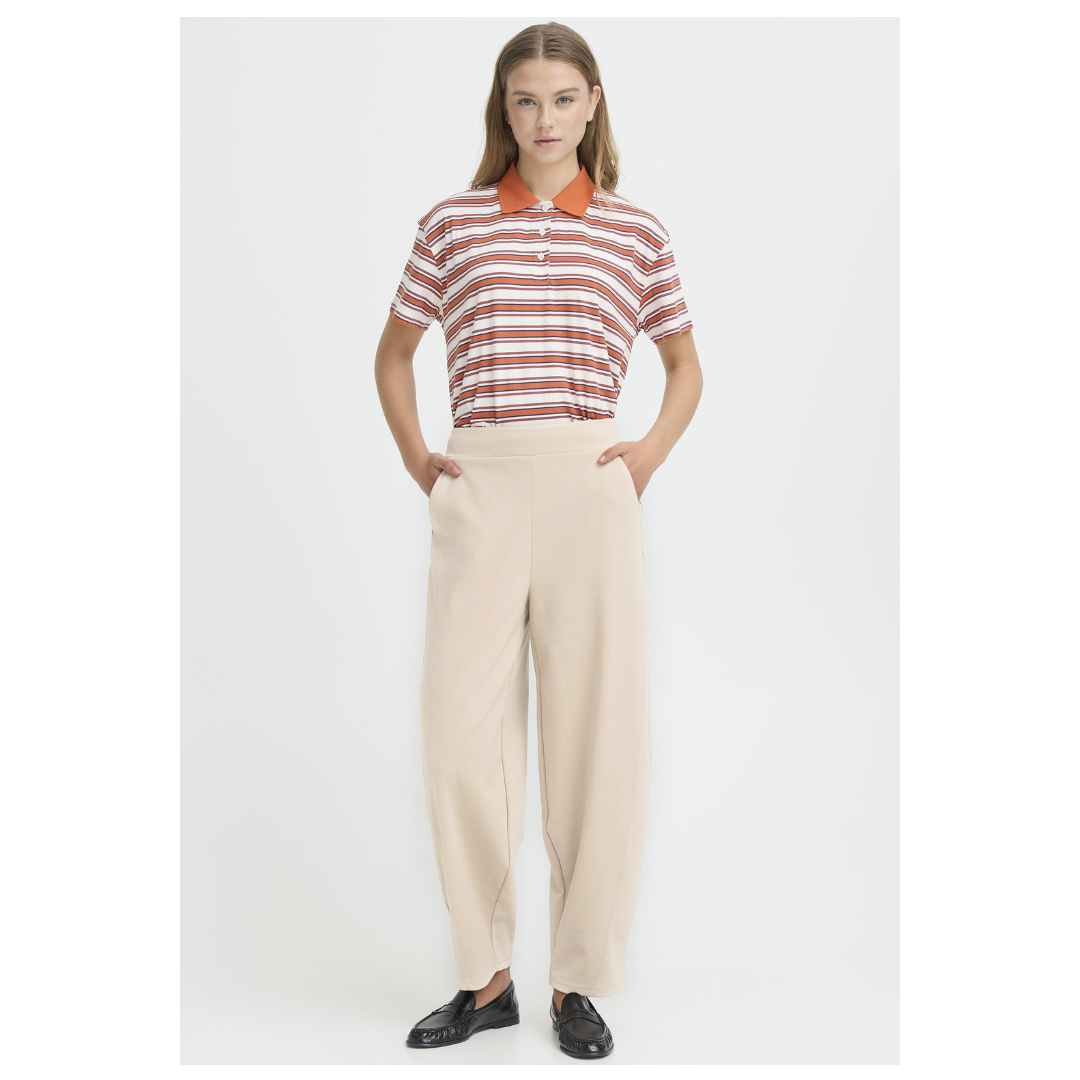 Ichi Kate Barrel Pants Doeskin 20123727