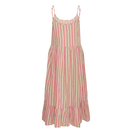Ichi Foxa Midi Dress Azalea Stripe 20126027