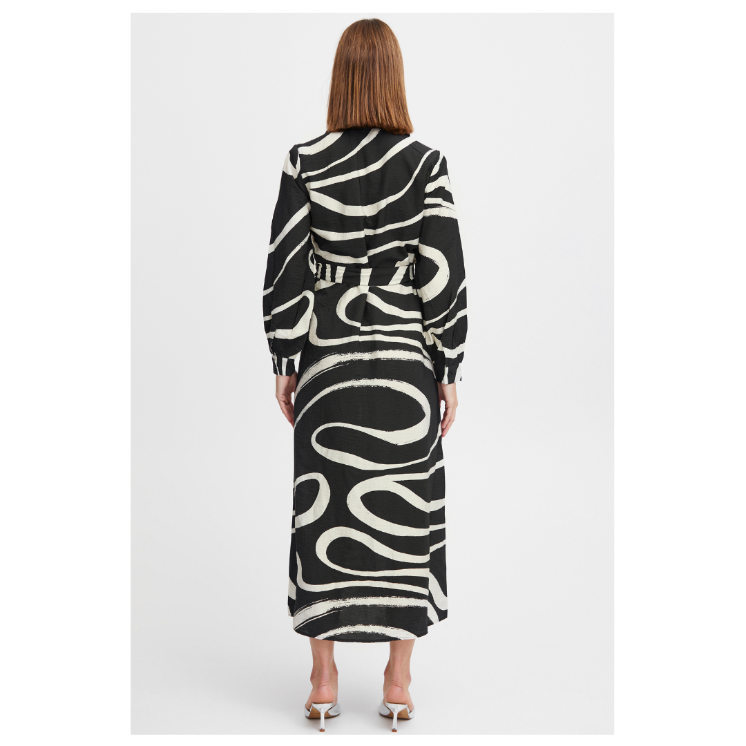 B Young Ibine Dress Black Mix 20814573