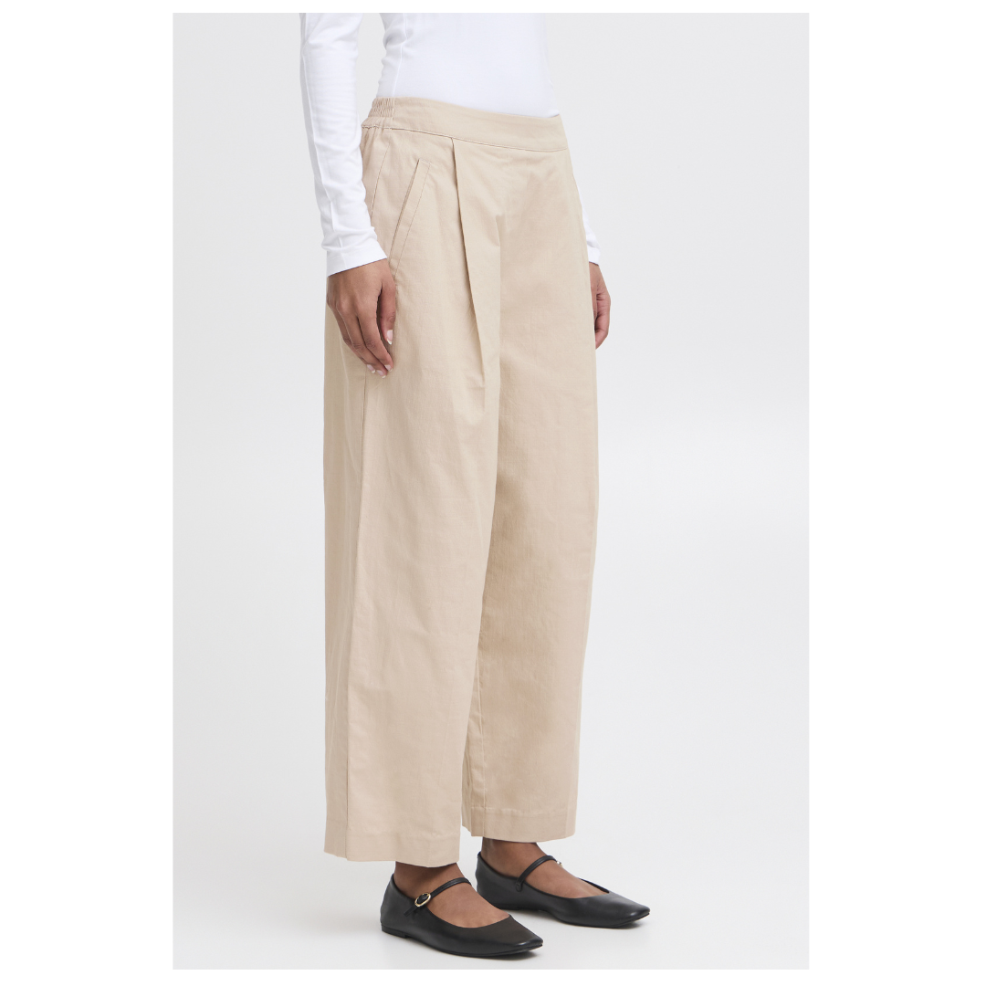 Ichi Unica Pants Oxford Tan 20120766