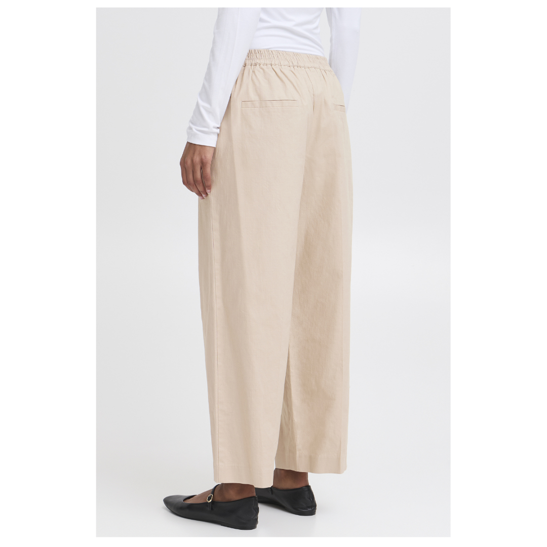 Ichi Unica Pants Oxford Tan 20120766