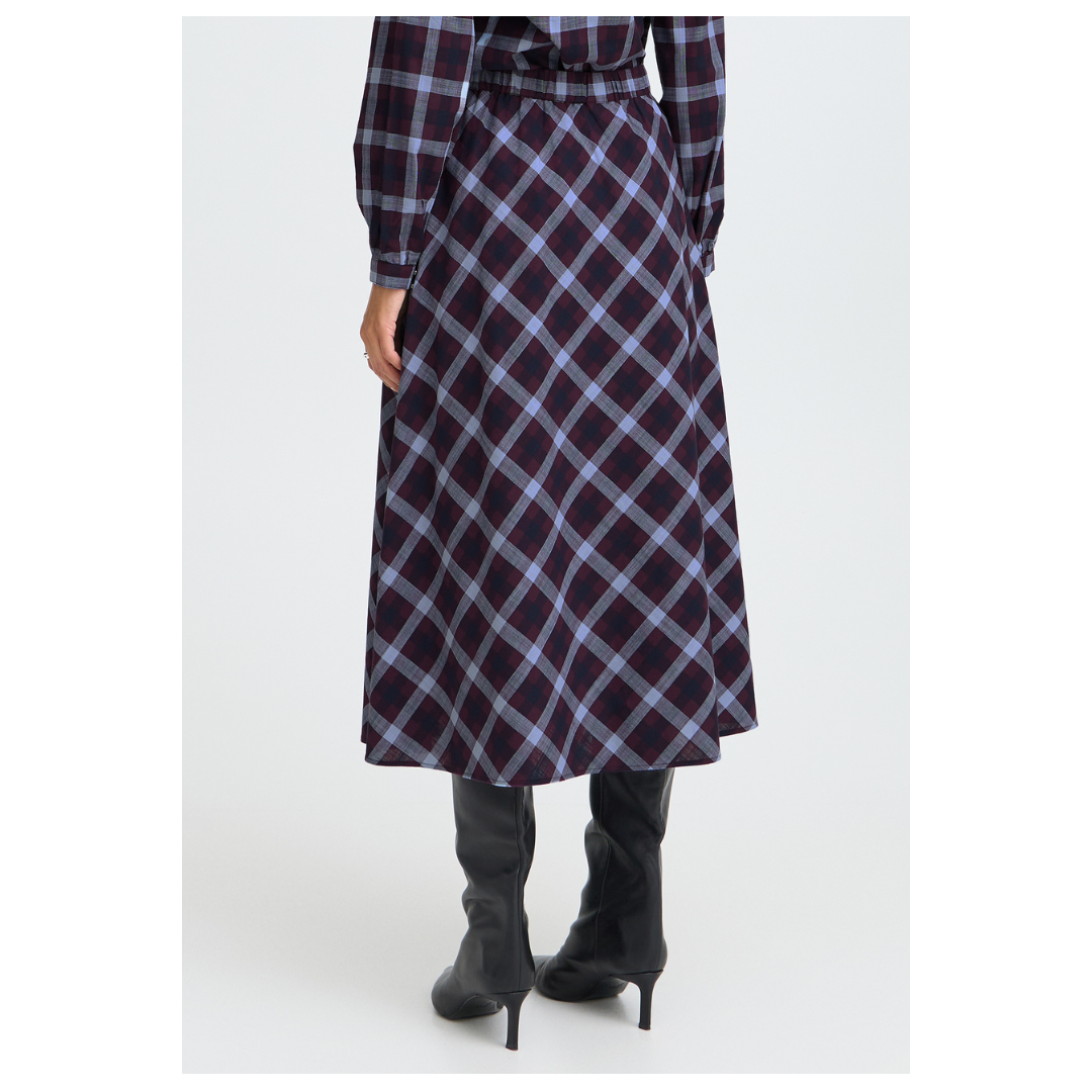B Young Flanny Skirt Fig Check 20819339