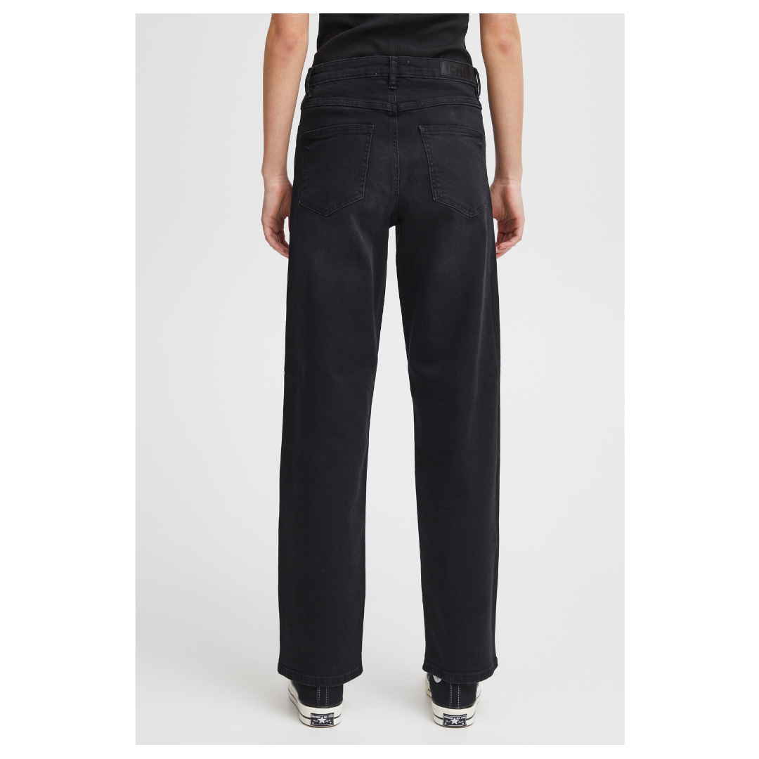 Ichi Twiggy Straight Jeans Black 20119128