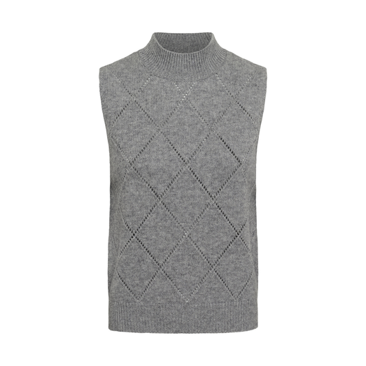 Saint Tropez Theresa Vest Mist Grey Melange 30515390