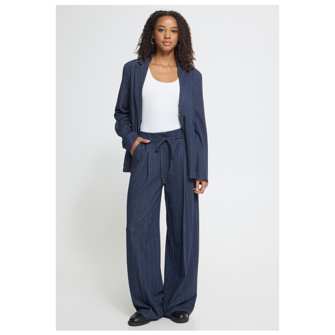 Ichi Kate Pinelle Blazer Dark Blue 20126819