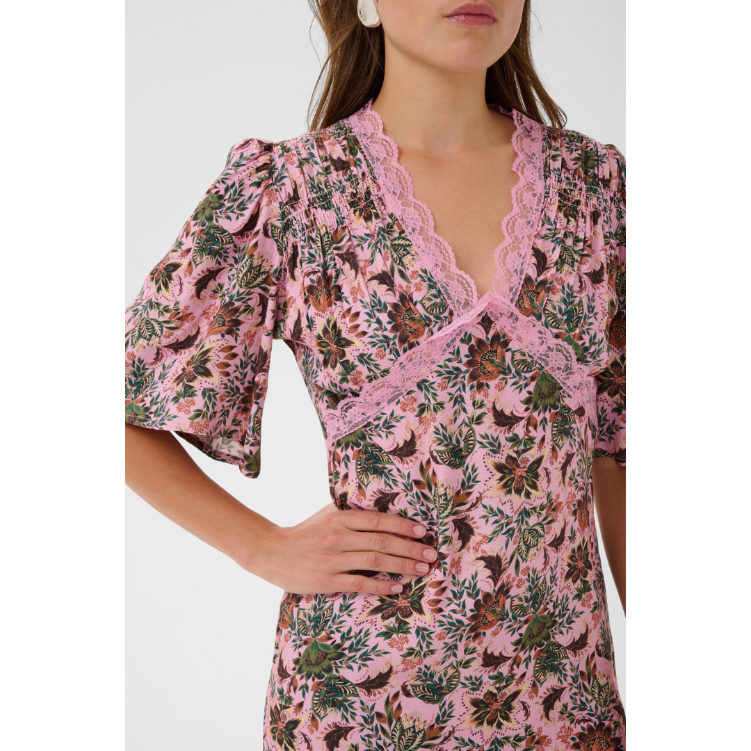 Saint Tropez Teodora Dress Mauve Mist Lotus 30515455