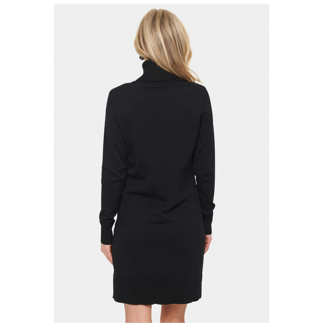 Saint Tropez Mila Rollneck Dress Black 30501696