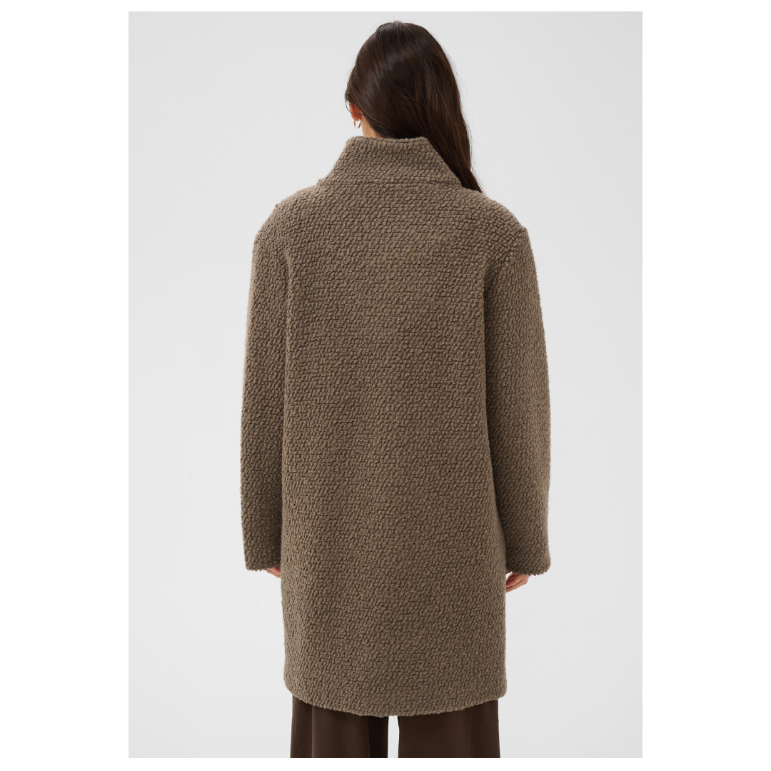 Saint Tropez Ferddy Wool Coat Walnut 30513444