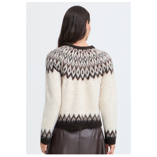 B Young Milou Jumper Birch Java 20819504