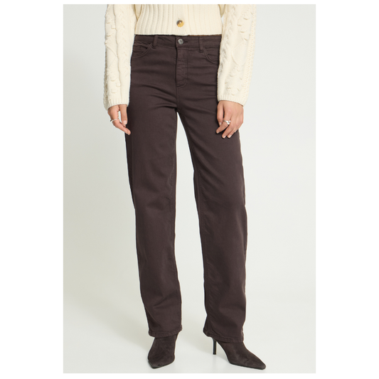 Ichi Ziggy Straight Jeans Coffee Bean 20126970
