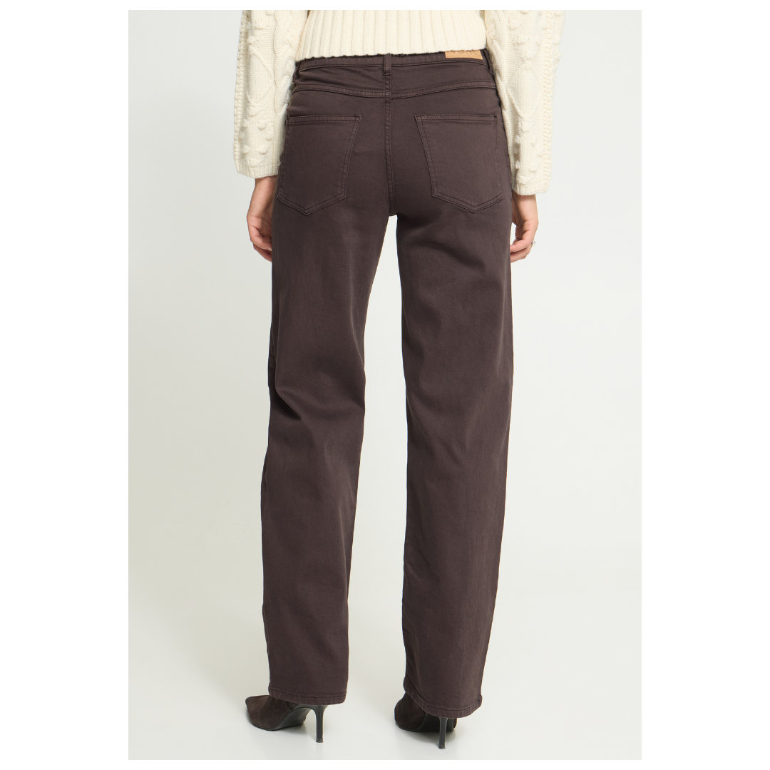 Ichi Ziggy Straight Jeans Coffee Bean 20126970