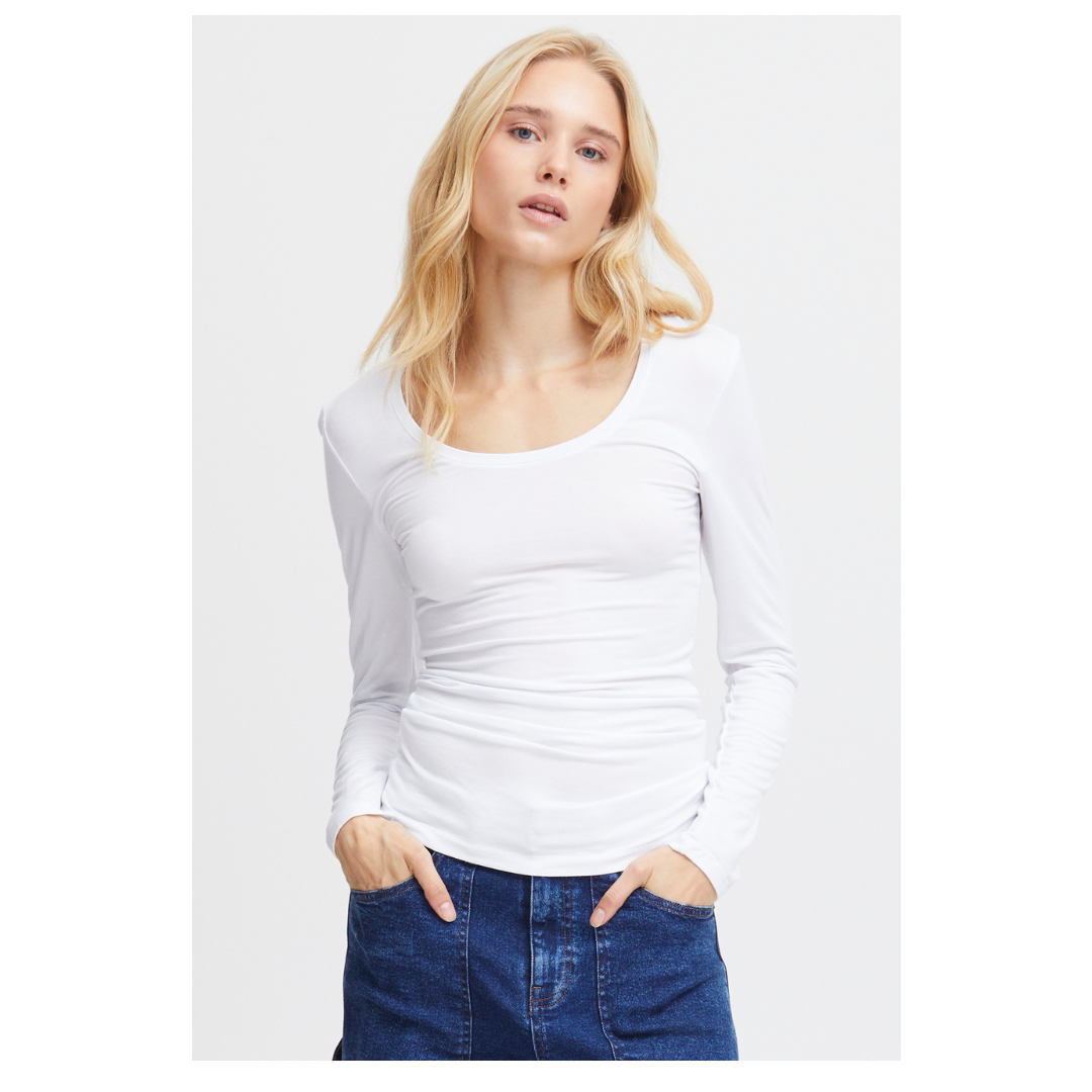 Ichi Zola Top White 20120346