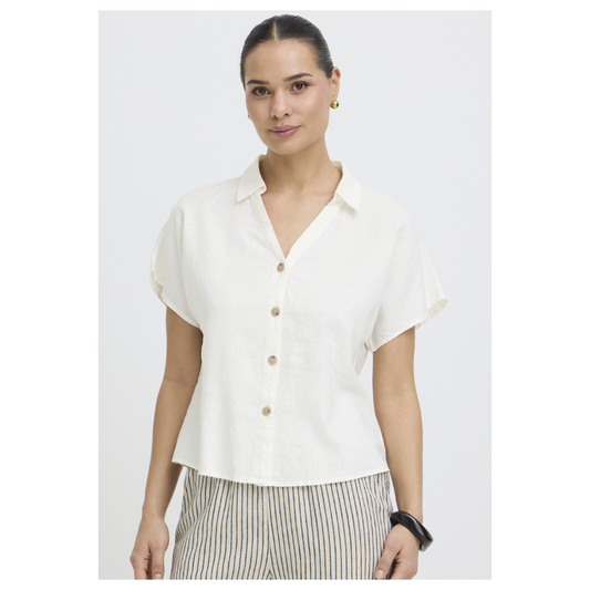 B Young Falakka Cap Sleeve Shirt Marshmallow 20818820