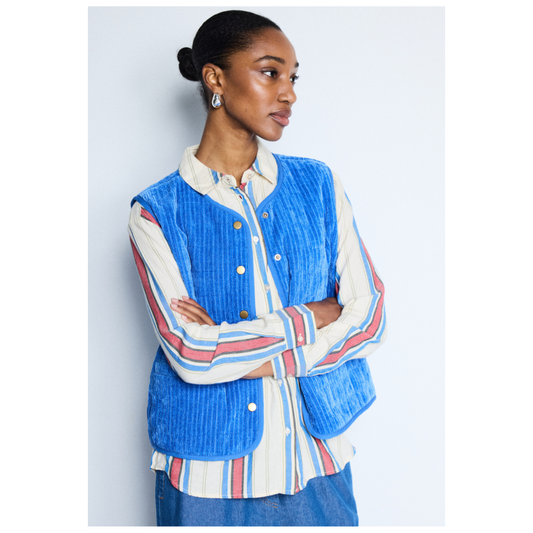 Ichi Fume Waistcoat Nebulus Blue 20125234