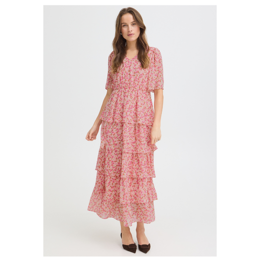 B Young Forchif Dress Pink Flora 20819674