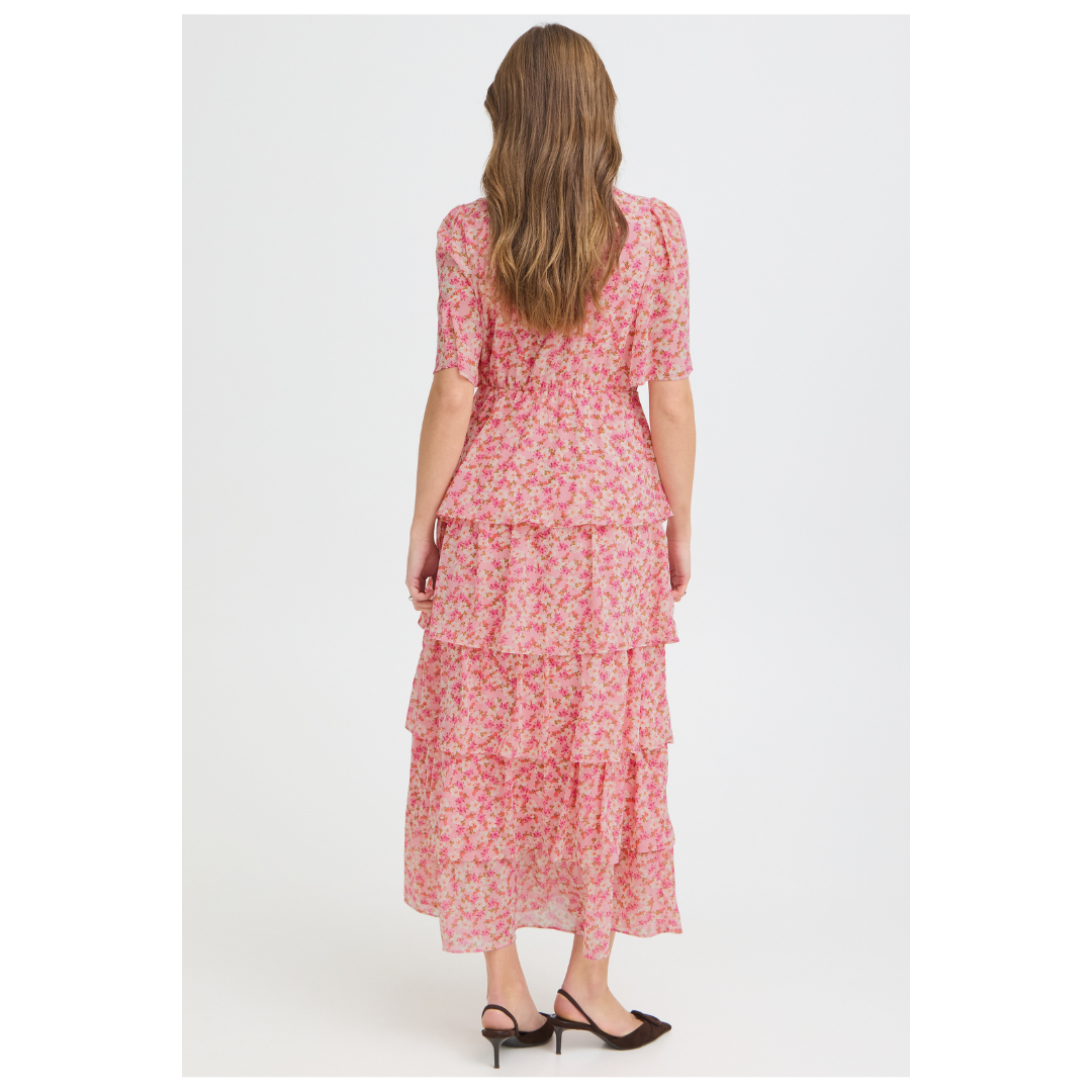 B Young Forchif Dress Pink Flora 20819674