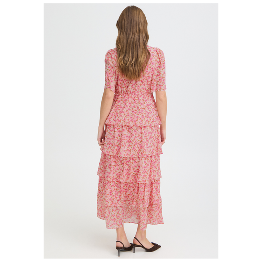 B Young Forchif Dress Pink Flora 20819674