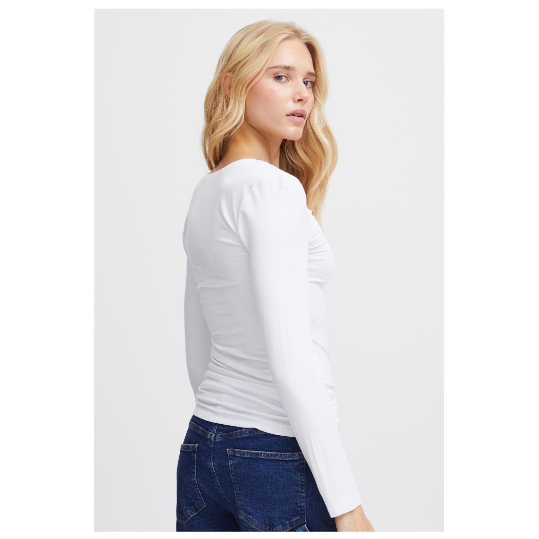 Ichi Zola Top White 20120346