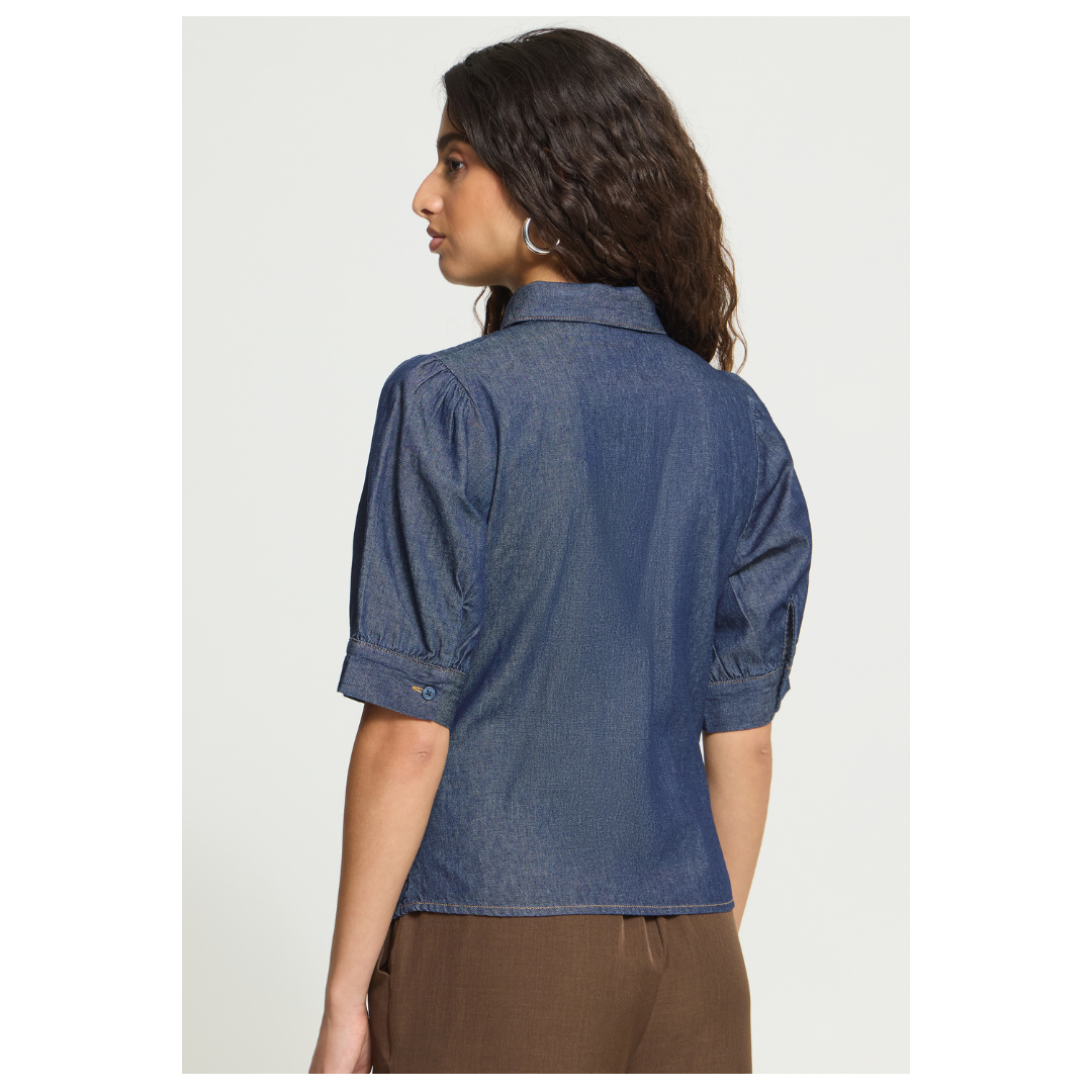 Ichi Archer Shirt Authentic Denim 20126218