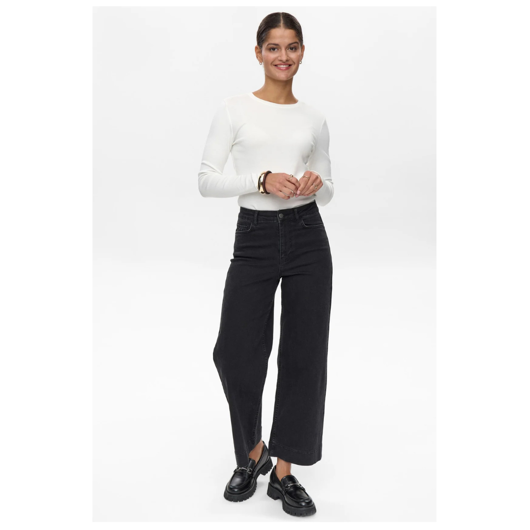 Numph Nuparis Cropped Jeans Black 704987