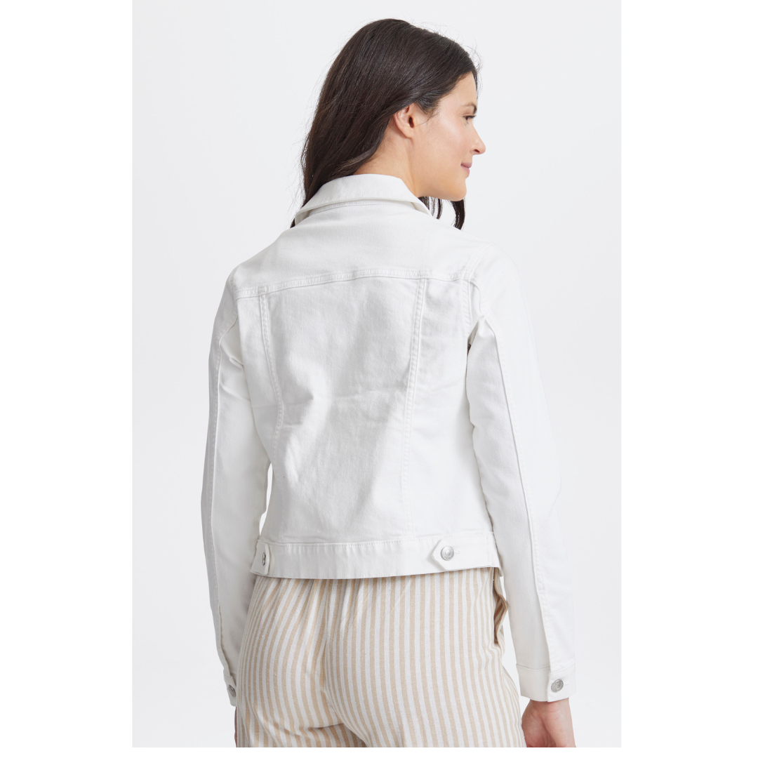 Fransa Denima Jacket Antique White 20615240