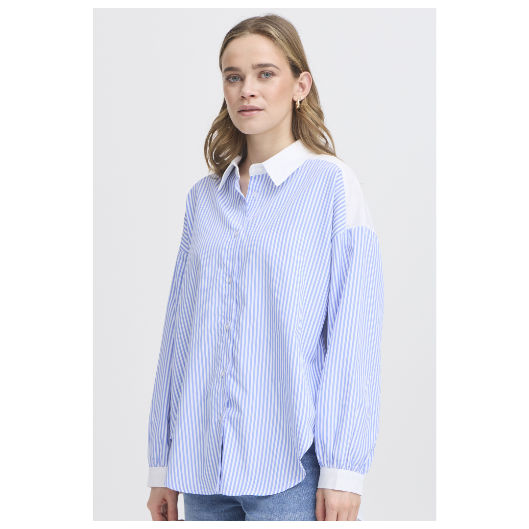 Fransa Harper Shirt Cashmere Blue 20616288