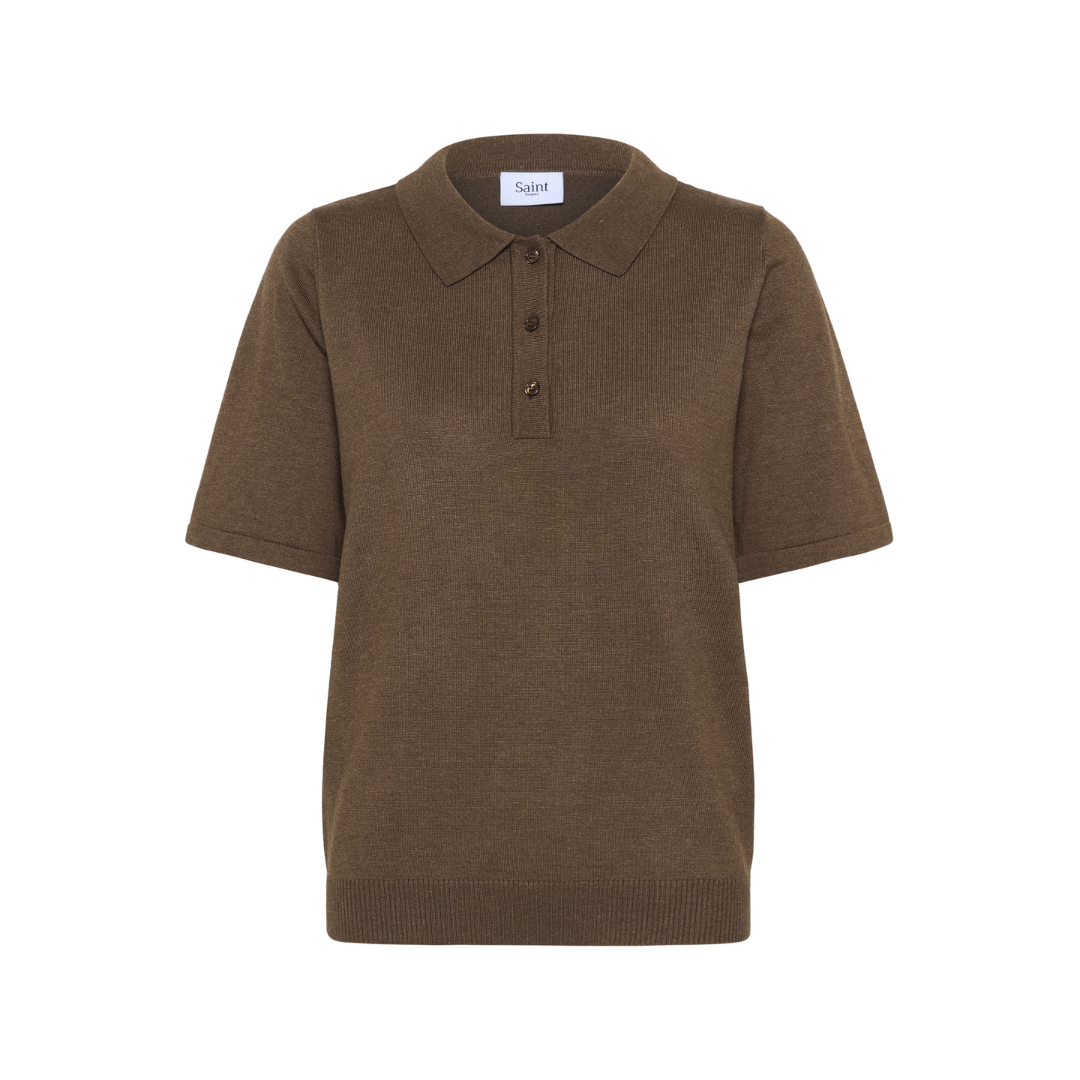 Saint Tropez Mila Polo Pullover Fondue Fudge 30513958
