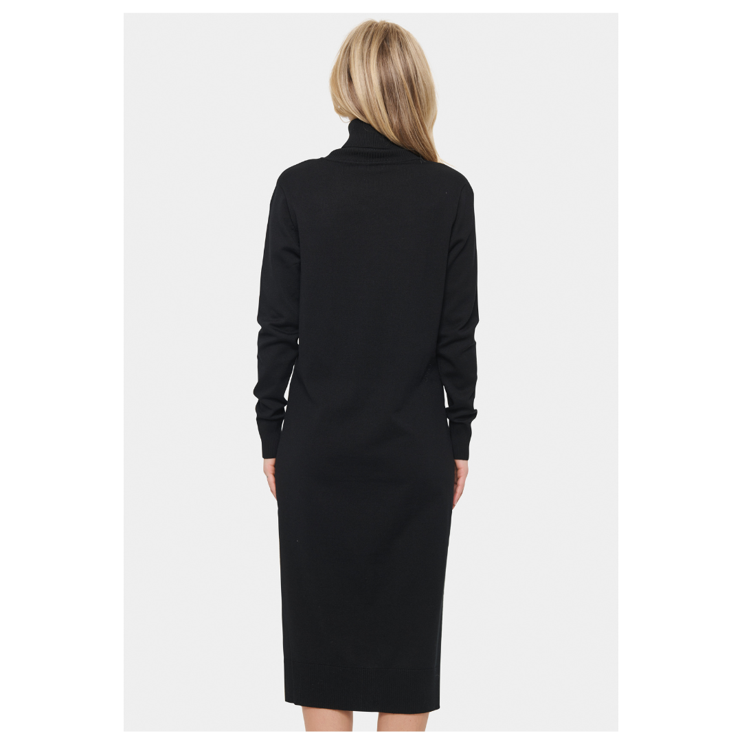 Saint Tropez Mila Rollneck Long Dress Black 30511420