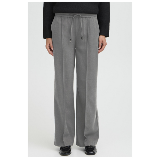 B Young Encore Pants Mid Grey Melange 20818098