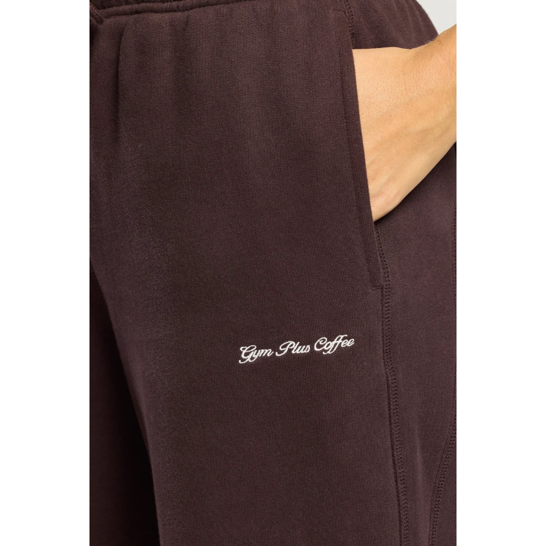 Gympluscoffee Wide Leg Joggers Mocca Bean