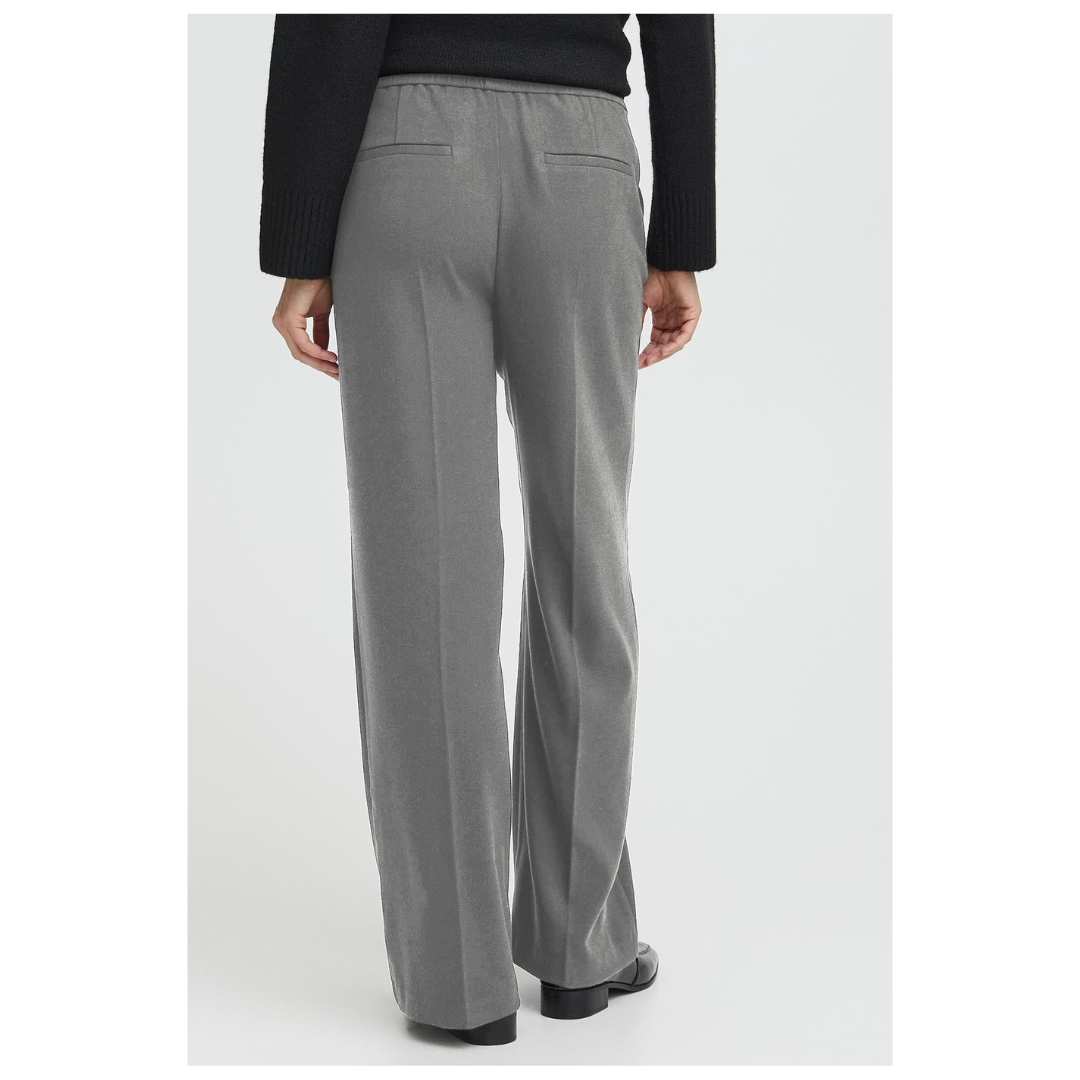 B Young Encore Pants Mid Grey Melange 20818098