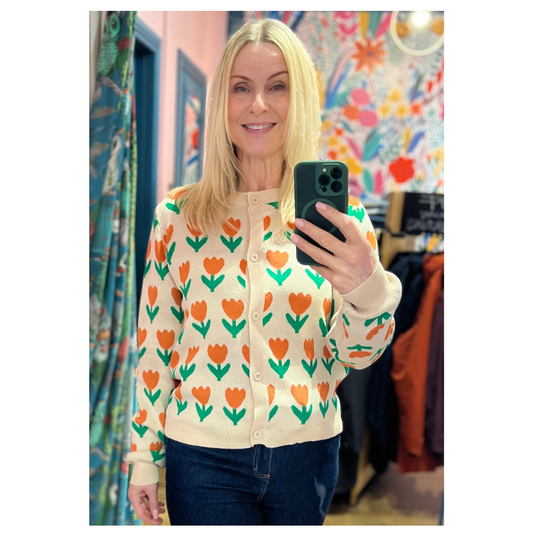 Compania Fantastica Cardigan Orange Tulip 10202