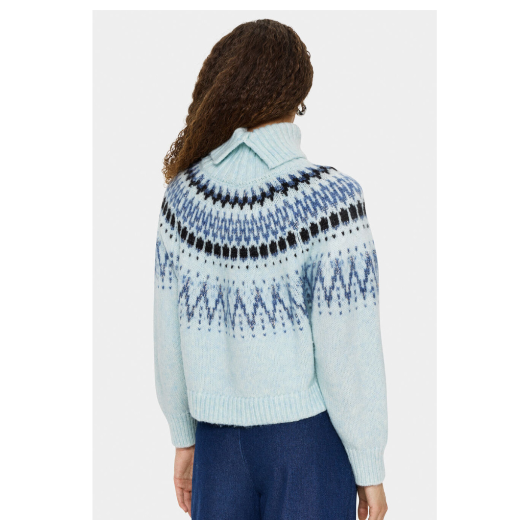 Saint Tropez Megna Rollneck Pullover Starlight Blue 30514467