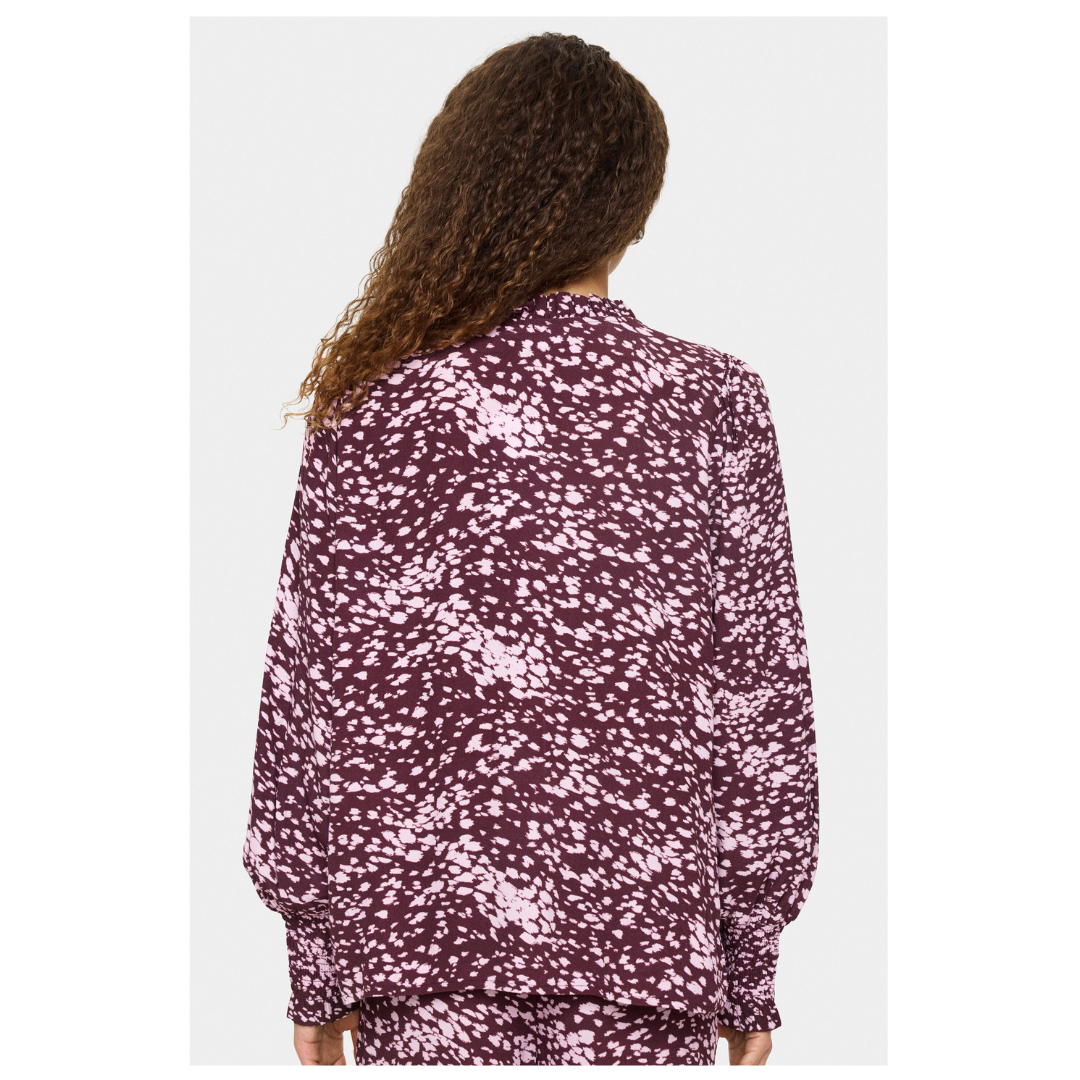 Saint Tropez Malika Blouse Fudge Spotty 30514405