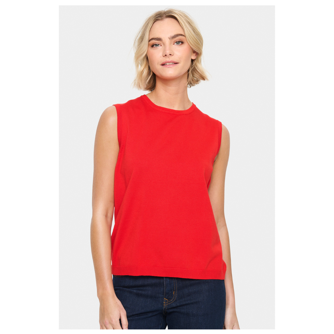 Saint Tropez Mila Vest Flame Scarlet 30511506