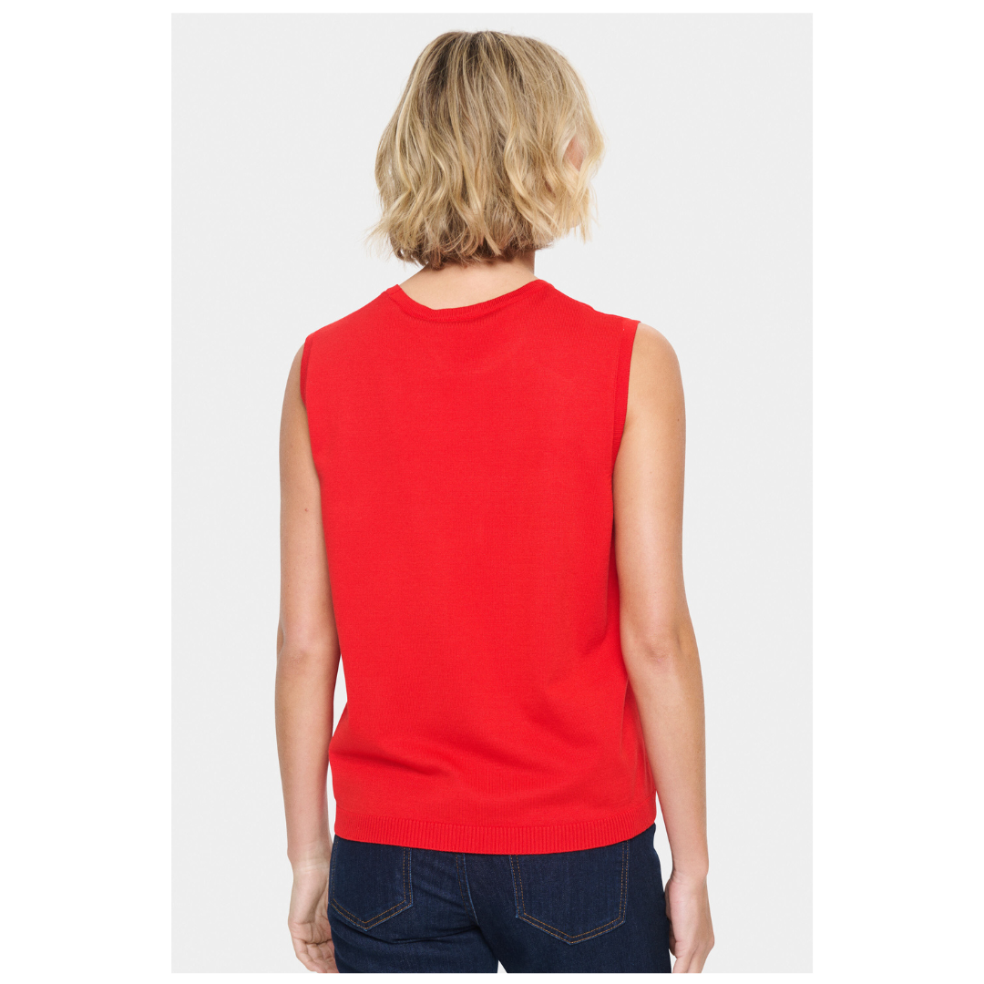 Saint Tropez Mila Vest Flame Scarlet 30511506