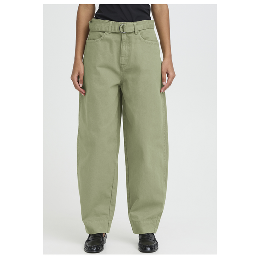 Ichi Olia Jeans Oil Green 20125029