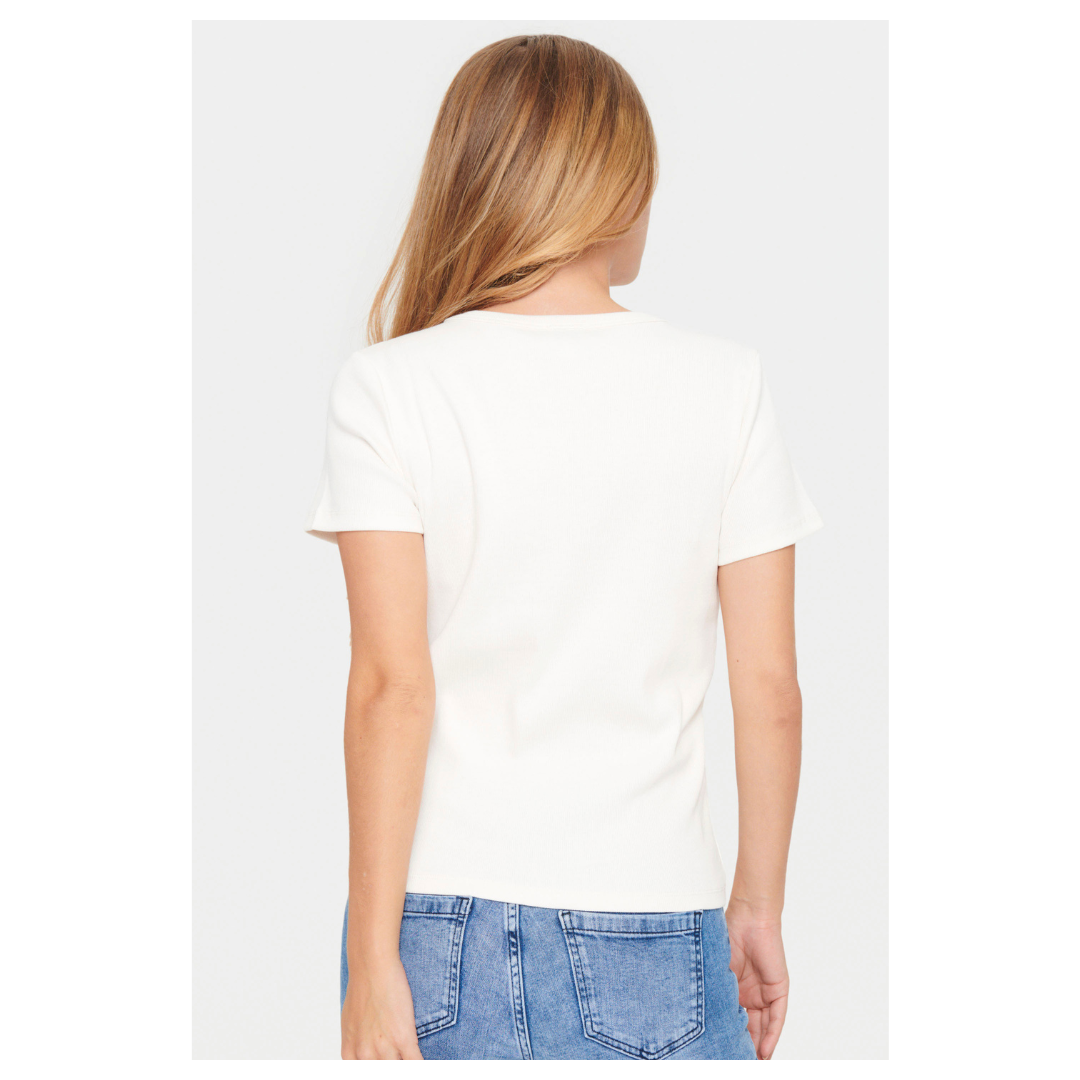 Saint Tropez Aster T Shirt Bright White 30513180