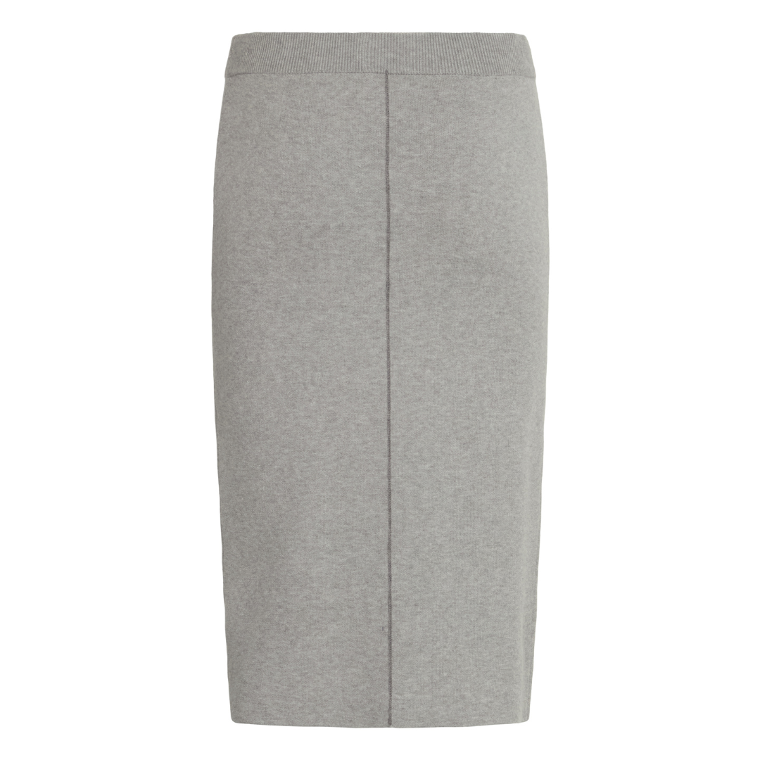 Ichi Ballia Skirt Grey Melange 20124242