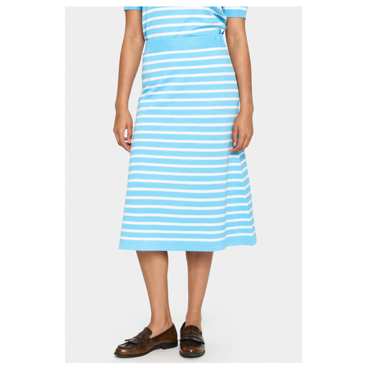 Saint Tropez Mila Striped Skirt Ethereal Blue Ice 30513694